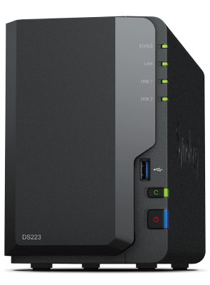 Synology DiskStation DS1522+ NAS Server with Ryzen 2.6GHz CPU, 32GB Memory,  40TB HDD Storage, 1TB M.2 NVMe SSD, 4 x 1GbE LAN Ports, DSM Operating